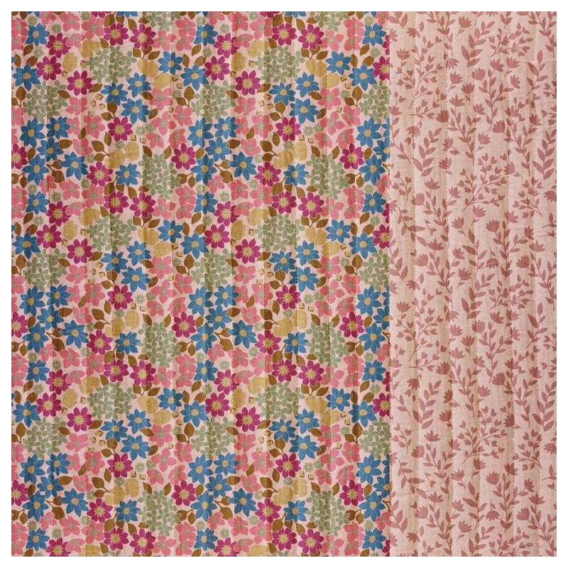 Printed Quilted Double Gauze GLADYS 3J / MADINO 1J Petal / Pink